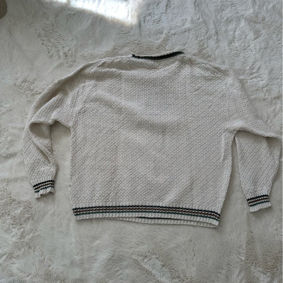 Vintage knit cream colored Fawn/ baby deer sweater - Picture 9 of 13